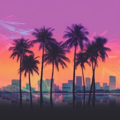 Miami Vibes Wallpaper Background