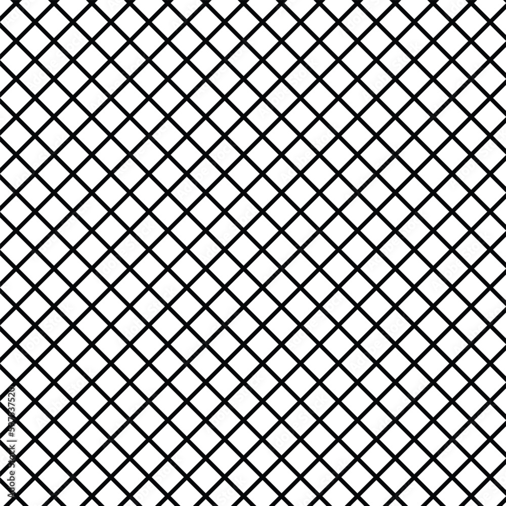 Poster abstract seamless repeat black cross line pattern.