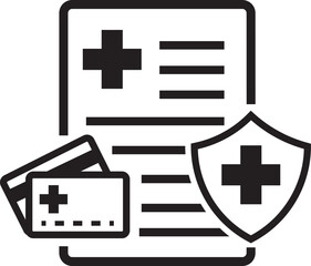 Obraz premium Medical insurance icon