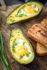 Egg and avocado sandwich