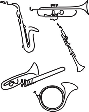 Draw Wind Instruments