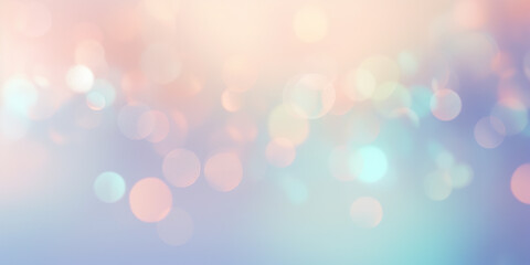 Fototapeta premium Pastel abstract bokeh background made with AI