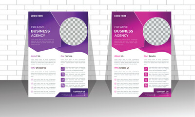 Layout Template business proposal Creative Business Flyer   Corporate business flyer template design marketing, 