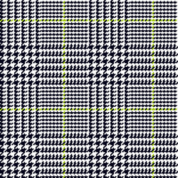 Glen plaid, classic pattern with apple green strip