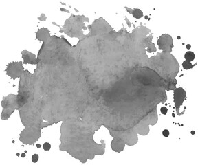 Grayscale abstract watercolor background for your design.