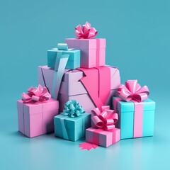 gift box with ribbon