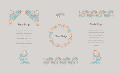 Vector ornamental decorative frame. Elegant ornate element for design template, place for text.