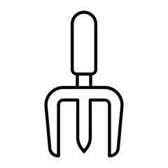 Digging Tool Thin Line Icon