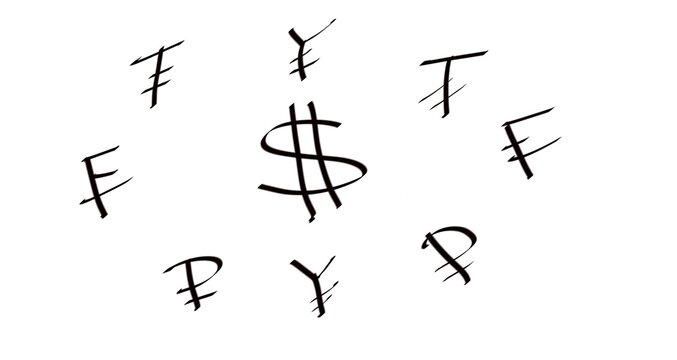dollar sign for all multipliers different currencies