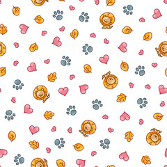 Seamless Lion Pattern