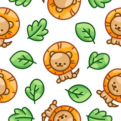 Seamless Lion Pattern