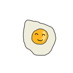 egg in a smile