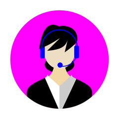 call center icon vector illustration.