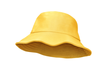 yellow bucket hat PNG transparent