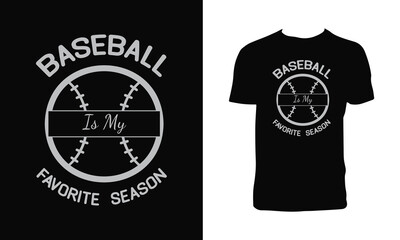 Baseball Vector T Shirt Design. 