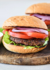 Juicy beef burgers 