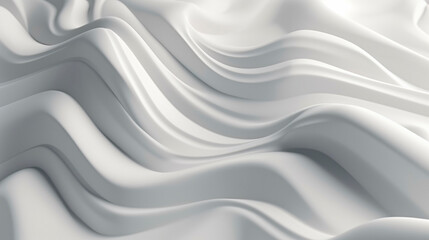 Obraz na płótnie Canvas abstract white swirl wave pattern background, generative ai edited