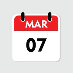 07 march icon with white background