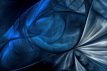 abstract blue background with generative ai technology