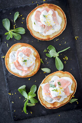 Salmon and cheese sandwich 