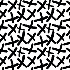 Abstract geometric shapes background, Black and white x pattern, vector illustration design.