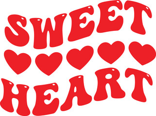 Valentine's day typography design