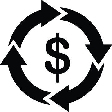 recommend clip art: automatic bill payment or revenue cycle management icon vector.