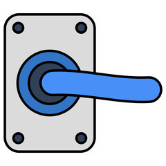 Unique design icon of door lock