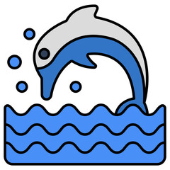An icon design of fish