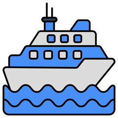 An icon design of boat