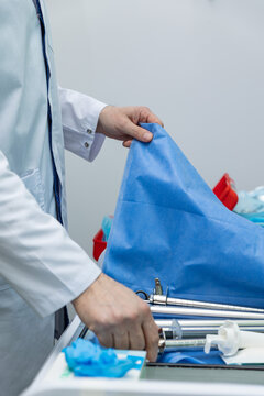 in the office of a proctologist
