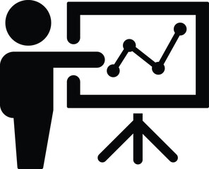 business presentation vector icon