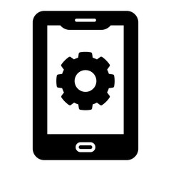 Mobile Development Glyph Icon