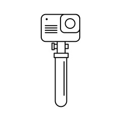 Action Camera Outline Icon for the logo and others