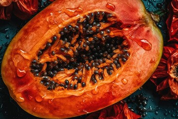 Tropical Fruit Art - Perfect for Invitations and Posters - Generative AI