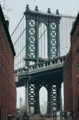 New York, USA: Manhattan bridge