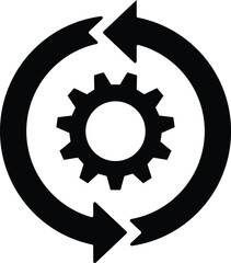 continuous improvement, workflow, process icon vector