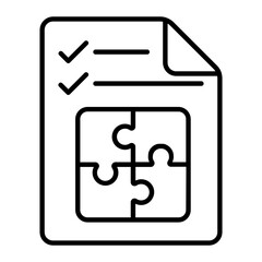 Fototapeta premium Design Strategy Thin Line Icon