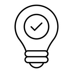 Solution Thin Line Icon