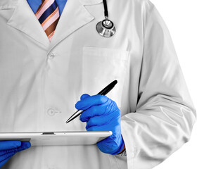 Doctor Writing on a Clipboard