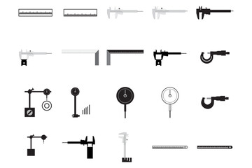 MEASURING INSTRUMENT icon design template vector