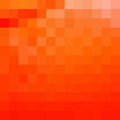 Geometric design element. Vector illustration in polygonal style. Orange pixel. eps 10