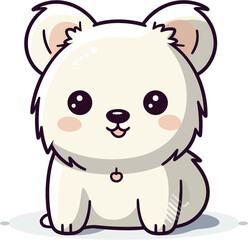 Obraz premium Charmi Kawaiing Dog Clipart Design