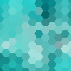beautiful light blue color hexogonal background. vector illustration. polygonal pattern. design for banner, presentation, wallpaper. eps 10