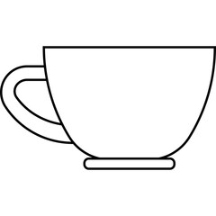 Punch Cup icon, cocktail glass name related vector