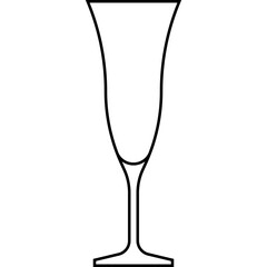 Pousse Cafe glass icon, cocktail glass name related vector