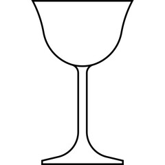 Sour glass icon, cocktail glass name related vector