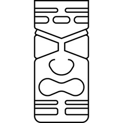 Tiki Mug icon, cocktail glass name related vector - 597566952