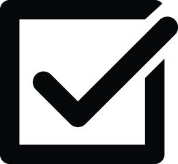 square checkbox icon vector