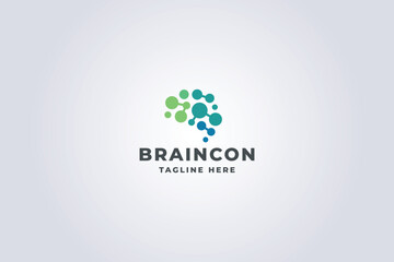 Fototapeta premium Brain Connect Pro Logo Template 